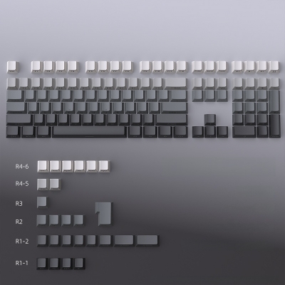 Polar Day 104+30 Keys OEM Profile PBT Doubleshot Side Legends Keycaps Set for MX Keyboard